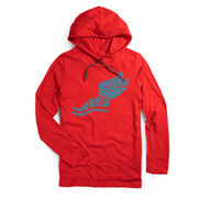 Cross Country Lightweight Hoodie - Winged Foot Inspirational Words