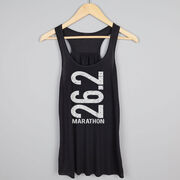 Flowy Racerback Tank Top - 26.2 Marathon Vertical