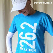 Running Short Sleeve T-Shirt - 26.2 Marathon Vertical 