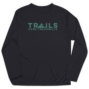 Men's Running Long Sleeve Performance Tee - Trails Over Treadmills