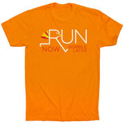 Running Short Sleeve T-Shirt - Let's Run Now Gobble Later