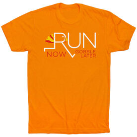 Running Short Sleeve T-Shirt - Let's Run Now Gobble Later