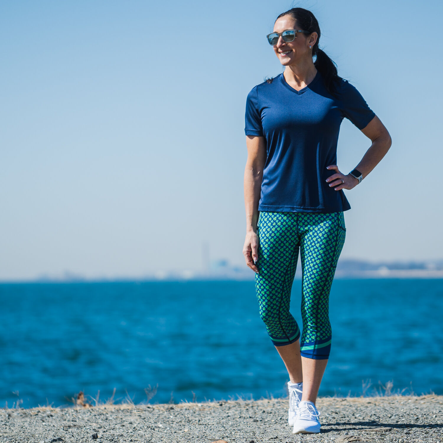 Running Performance Capris Lucky Runner Gone For a Run