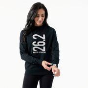 Running Raglan Crew Neck Pullover - 26.2 Marathon Vertical