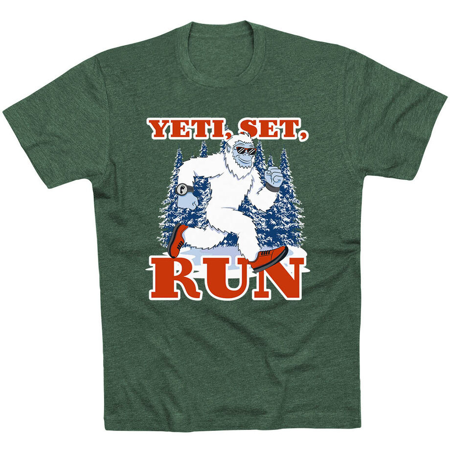 Running Short Sleeve T-Shirt - Yeti, Set, Run
