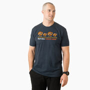 Running Short Sleeve T-Shirt -  Run Now Gobble Later Turkeys