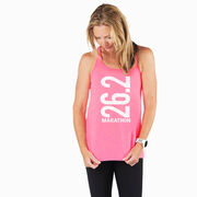 Flowy Racerback Tank Top - 26.2 Marathon Vertical