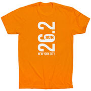 Running Short Sleeve T-Shirt - New York City 26.2 Vertical