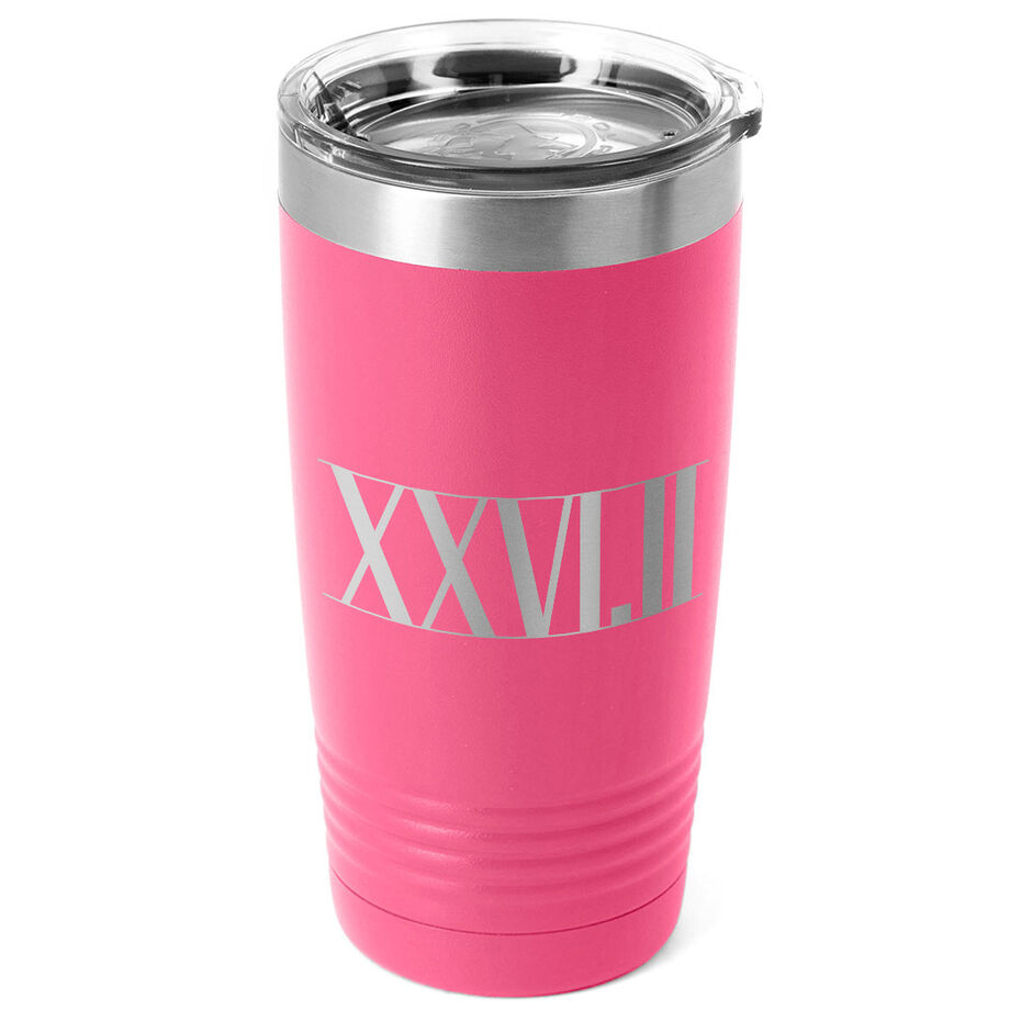 Running 20 oz. Double Insulated Tumbler - 26.2 Roman Numerals