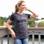 Women's Everyday Runners Tee - Chicago Route