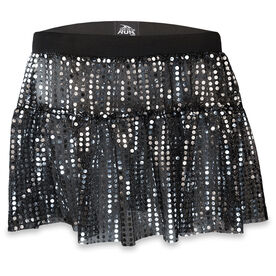 Running Costume Skirt - Black Glitter Sequined