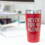 Running 20oz. Double Insulated Tumbler - Never Run Alone (Bold)