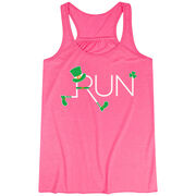 Running Flowy Racerback Tank Top - Let's Run Lucky