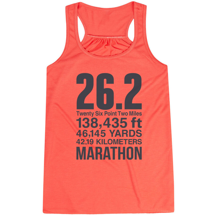 Flowy Racerback Tank Top - 26.2 Math Miles