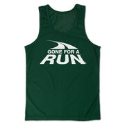 Men's Running Performance Tank Top - Gone For a Run&reg; White Logo