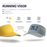 Running Comfort Performance Visor - 26.2 Marathon Run