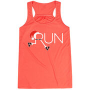 Flowy Racerback Tank Top - Let's Run For Christmas