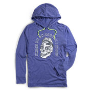 Running Lightweight Hoodie - Miles To Go Before I Sleep - Skull