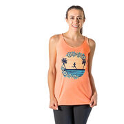 Women's Everyday Tank Top - Beach Runner Girl