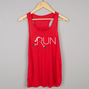 Flowy Racerback Tank Top - Let's Run For Christmas