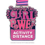 Virtual Race - Running on Girl Power Custom Activity & Distance