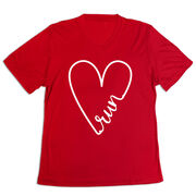 Women's Short Sleeve Tech Tee - Run With Love