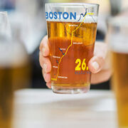 Boston 26.2 Route 16 oz Beer Pint Glass