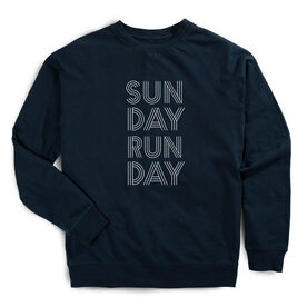 Running Raglan Crew Neck Pullover - Sunday Runday (Stacked)