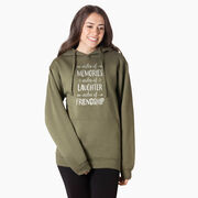 Statement Fleece Hoodie -  Miles of Friendship Mantra