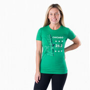 Women's Everyday Runners Tee - Chicago Route