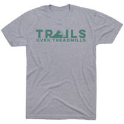 Running Short Sleeve T-Shirt - Trails Over Treadmills