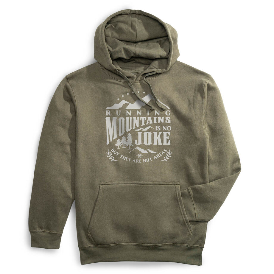 Statement Fleece Hoodie - Running Mountains