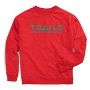 Running Raglan Crew Neck Pullover - Trails Over Treadmills