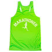 Women's Racerback Performance Tank Top - Marathoner Girl