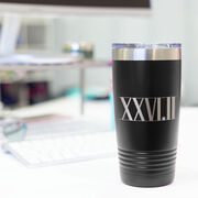 Running 20 oz. Double Insulated Tumbler - 26.2 Roman Numerals