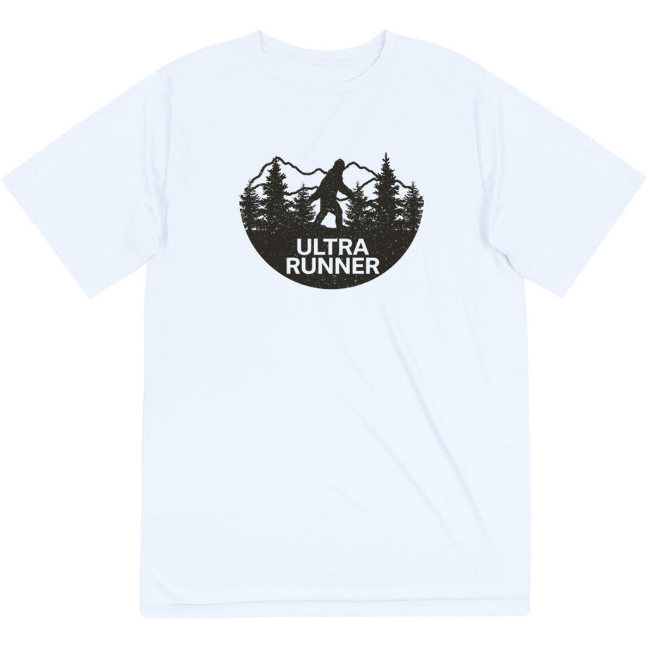 Men's Running Short Sleeve Performance Tee - Ultra Runner Bigfoot