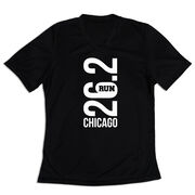 Women's Short Sleeve Tech Tee - Chicago 26.2 Vertical