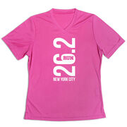 Women's Short Sleeve Tech Tee - New York City 26.2 Vertical