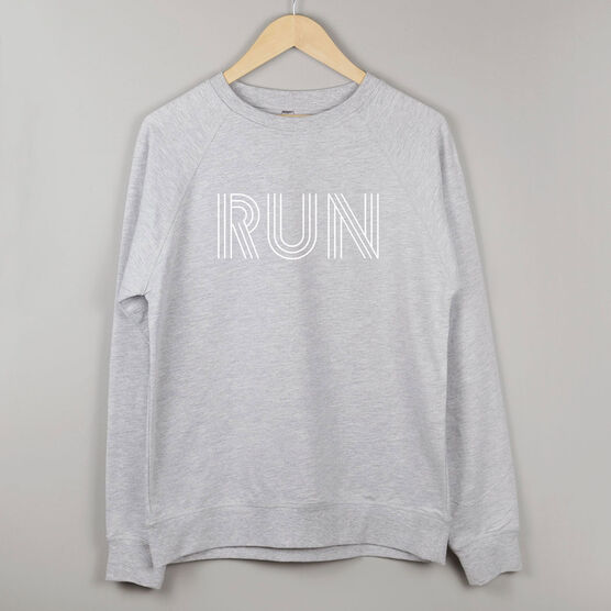 Running Raglan Crew Neck Sweatshirt - Run Lines | Gone For a Run