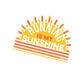 Running Sticker - Running is My Sunshine