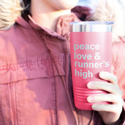 Running 20oz. Double Insulated Tumbler - Peace Love & Runner's High