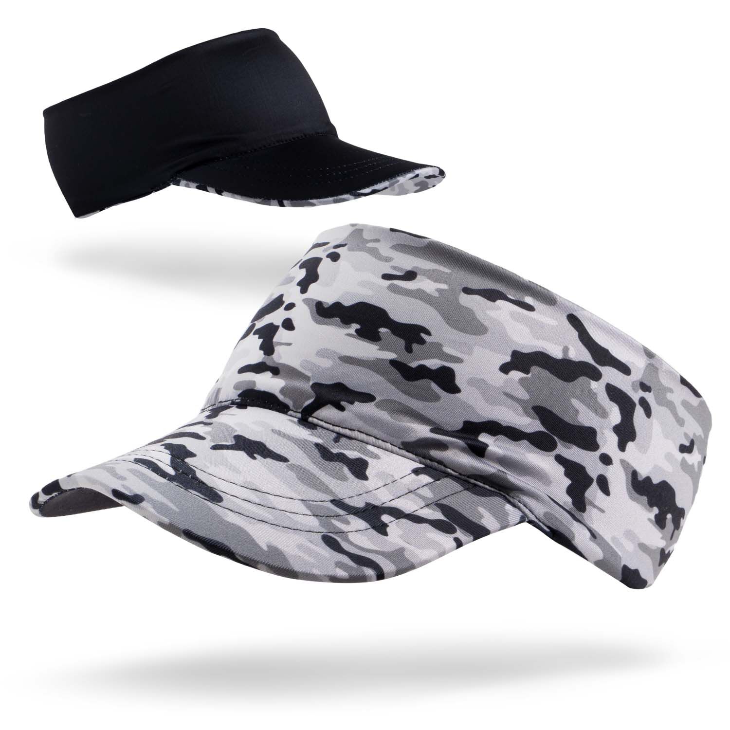 Camouflage visor hats top