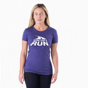 Women's Everyday Runners Tee - Gone For a Run&reg; White Logo