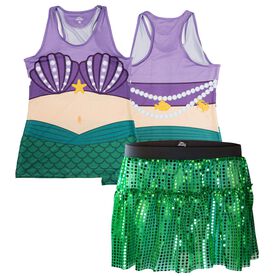 Mermaid With Scales Running Outfit