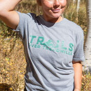 Running Short Sleeve T-Shirt - Trails Over Treadmills