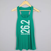 Flowy Racerback Tank Top - 26.2 Marathon Vertical