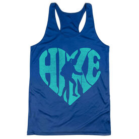 Women's Racerback Performance Tank Top - Love The Hike