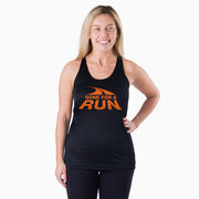 Women's Racerback Performance Tank Top - Gone For a Run Logo