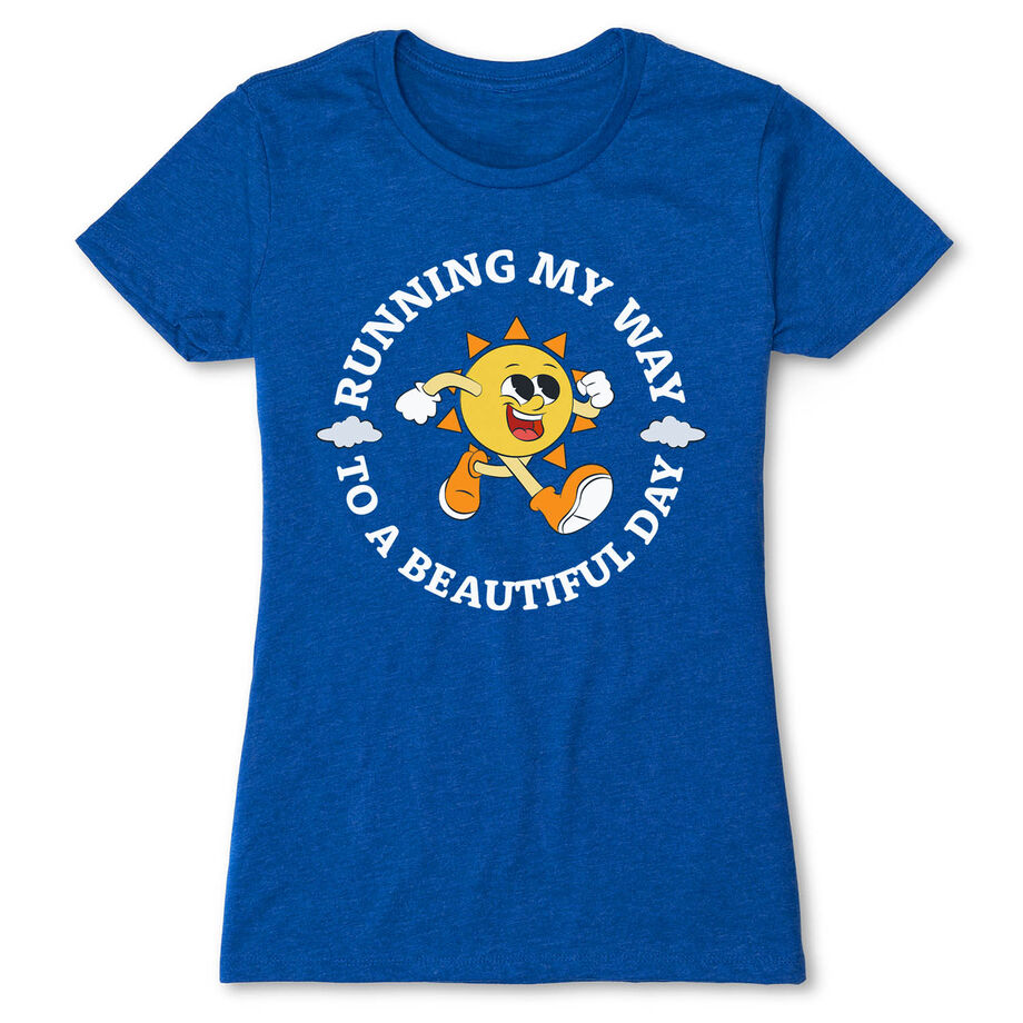 Women's Everyday Runners Tee - Running My Way to a Beautiful Day