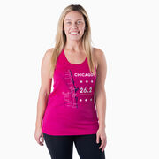 Women's Racerback Performance Tank Top - Chicago Route